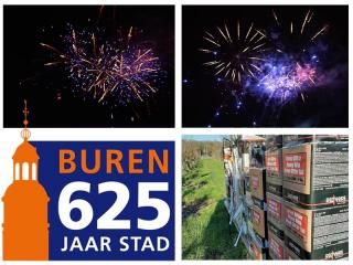 Xena Vuurwerk heeft op 6 januari 2020 een vuurwerkshow mogen verzorgen voor de Gemeente Buren ter gelegenheid van het 625 jarig jubileum